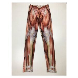 BLACK MILK Australia MultiColor Skin Muscle Skeleton Body Print Leggings